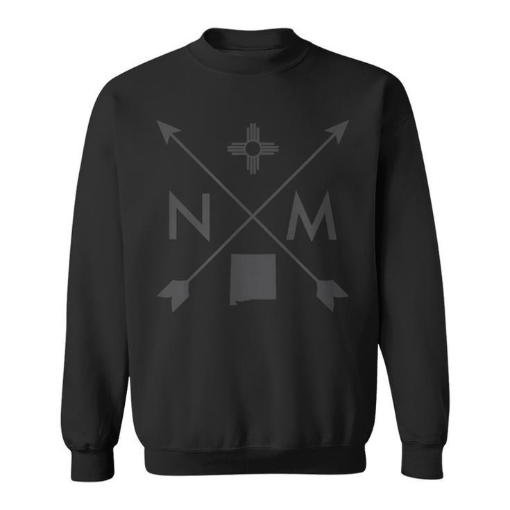 New Mexico Letters Arrows Sun Symbol [Dark] Sweatshirt